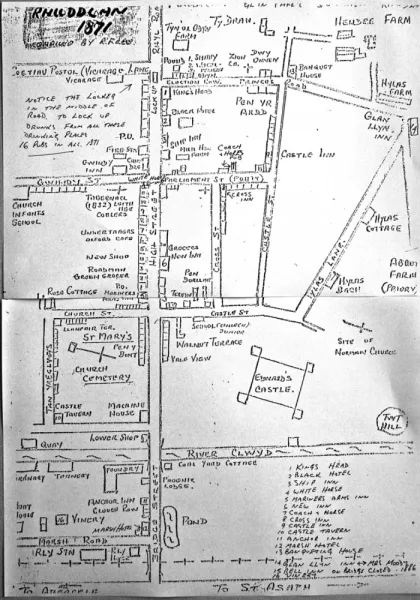 Map of Rhuddlan 1871